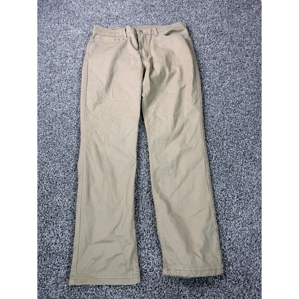 Levi's 511 Slim Straight Chino Pants Men's Size 34X30 Beige